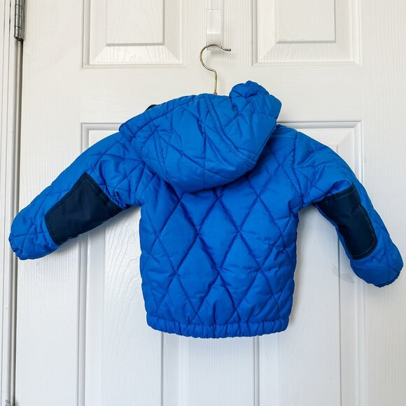 Patagonia Baby Boys Puff Rider Full Zip Hooded Quilted Jacket - Size 12 Months - Picture 2 of 6